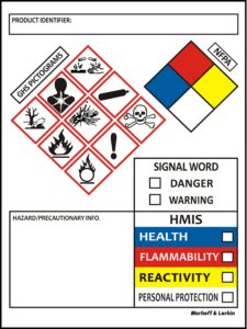 sds osha data labels for chemical safety 4 x 3 inches | roll of 250 msds stickers with ghs pictograms & perforated edges for easy separating | hmis & hazard compliant | secondary containers