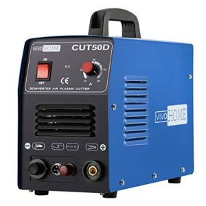 vivohome 3 in 1 multi-functional plasma cutter cutting tig stick/mma non touch pilot arc welding machine dual voltage 110/220v ct520df blue