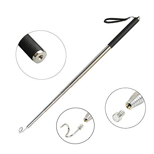 Pickup Grabber Telescopic Magnetic Pickup Tool with Hook Magnetic Pick-Up Pole Wire Fish Stick Pocket Magnetic Pickup extendable Magnet Pickup Tool