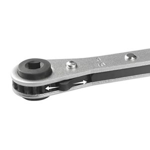 raddar refrigeration ratchet wrench - best for hvac service. smooth ratcheting action and strong gear. 4 different sizes - 1/4" x 3/16" square x 3/8" x 5/16" square.