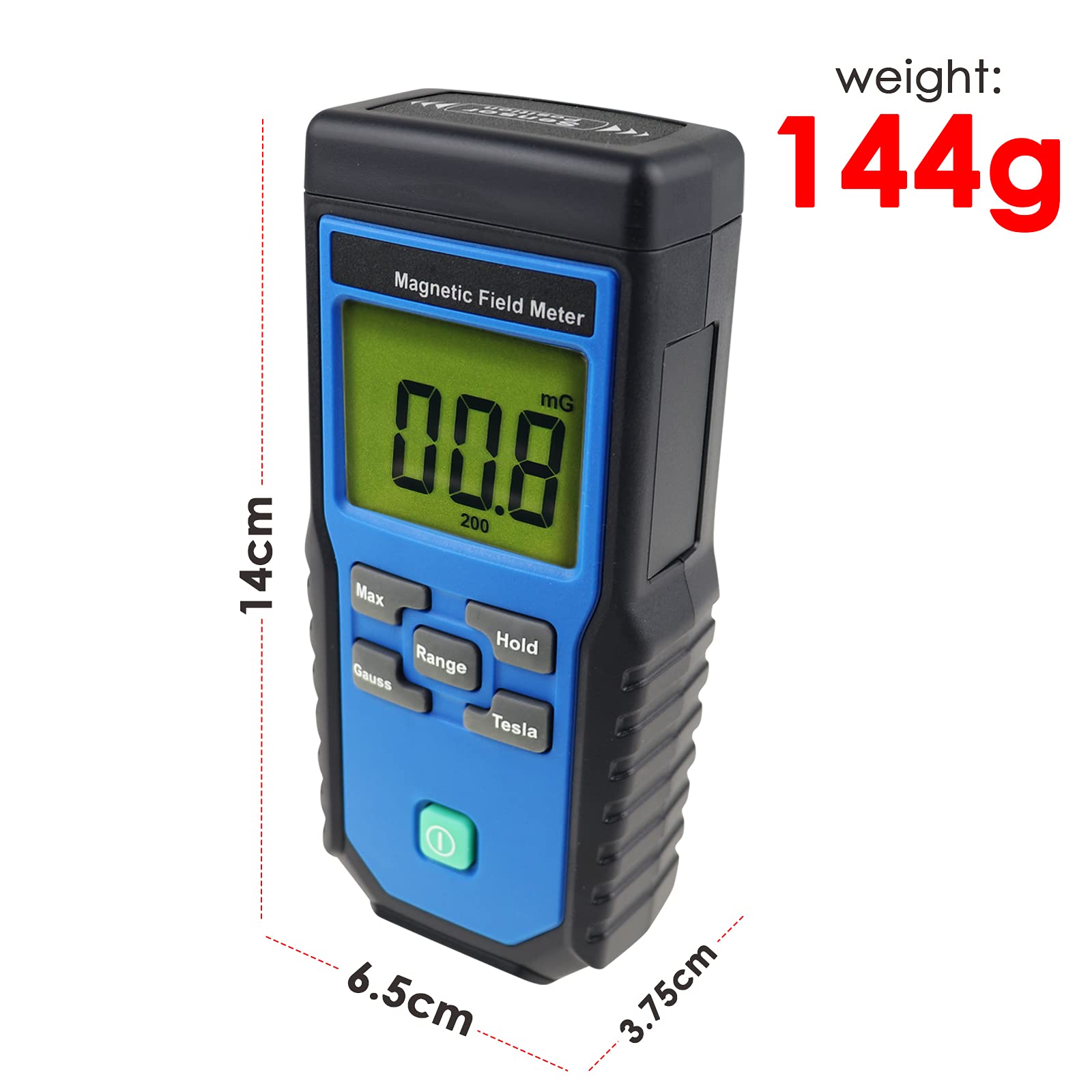 EMF ELF Magnetic Field Meter Electromagnetic Detector Micro-Tesla/Milli-Gauss 30Hz ~ 300Hz Frequency Gauss Tester