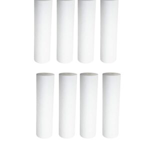 CFS COMPLETE FILTRATION SERVICES EST.2006 Compatible with 8-Pack Replacement GE GXWH04F Polypropylene Sediment Filter - Universal 10-inch 5-Micron Cartridge for GE HOUSEHOLD PRE-FILTRATION SYSTEM