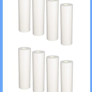 CFS COMPLETE FILTRATION SERVICES EST.2006 Compatible with 8-Pack Replacement GE GXWH04F Polypropylene Sediment Filter - Universal 10-inch 5-Micron Cartridge for GE HOUSEHOLD PRE-FILTRATION SYSTEM