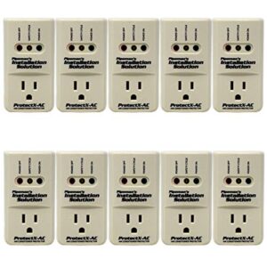 pipeman's installation solution 10-pack 3600 watts air conditioner surge brownout voltage protector (new model)