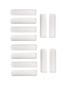 12 pk 10"x2.5" 5 micron grooved sediment melt blown filters cartridges (compatible replace ap110, whcf-gd05, watts fpmbg-5-975)