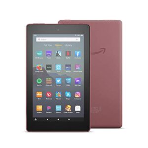 fire 7 tablet, 7" display, 16 gb, (2019 release), plum