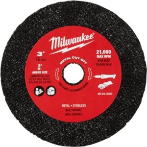 milwaukee 49-94-3000 3" metal cut off wheel - 3 pack