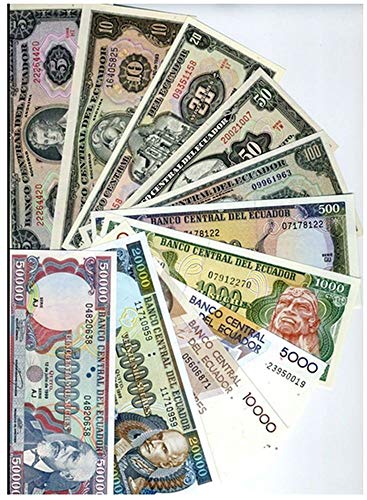 EC 1988 ECUADOR FLAWLESS 1988-99 COMPLETE DENOMINATION SET! 11 DIFF SCARCE BANKNOTES!! Gem Crisp Uncirculated