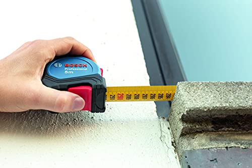 Bosch Professional 1600A016BH Tape Measure (Length: 5 m, Width: 27 mm, in Blister Packaging)