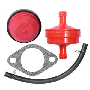 Carburetor for Tecumseh 632110 632111 632334 632370 632536 640105 632334A 632370A Snowblower w/Fuel Line Fuel Filter Primer Bulb Gasket