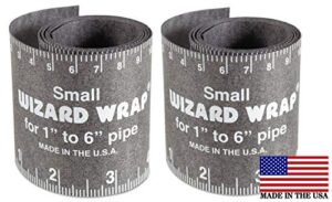 2 each flange wizard ww-16 small wrap 30” long x 2-5/8” wide for pipe 1” to 6” diameter