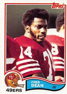 1982 topps football #483 fred dean san francisco 49ers