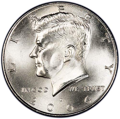 2006 D Satin Finish Kennedy Half Dollar Choice Uncirculated US Mint