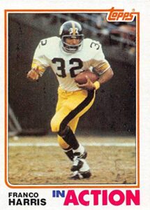 1982 topps football #212 franco harris pittsburgh steelers ia