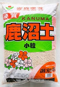 japanese kanuma for acid loving plant, bonsai tree soil mix - small grain (1.5mm-5mm) 17 liter