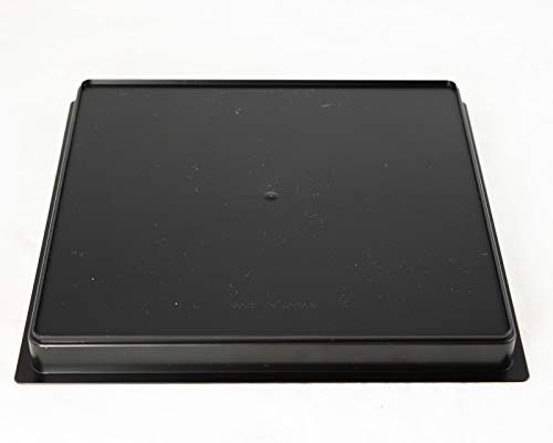 Japanese Square Plastic Humidity Trays for Bonsai Tree - 7.5"x 7.5"x 0.75" Black