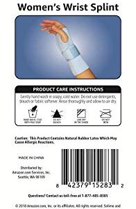 Amazon Brand - Solimo Women’s Wrist Splint, Right Hand, One Size