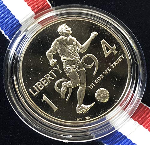 1994 P World Cup Soccer Comes in US Mint Box Half Dollar Proof US Mint