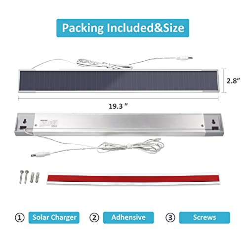 Sortfle Solar Charger 7.4V/8.4V Solar Panel Charger for Window Shades, Dual Cell Series Li-ion Device Solar Charger，Motorized Curtain or Motorized Blinds 8.4V Charger