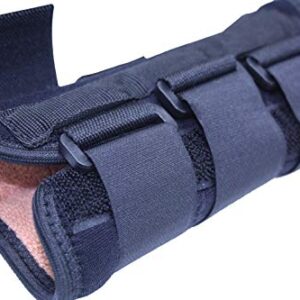 Amazon Brand - Solimo Copper Wrist Splint, Right Hand, One Size, Black