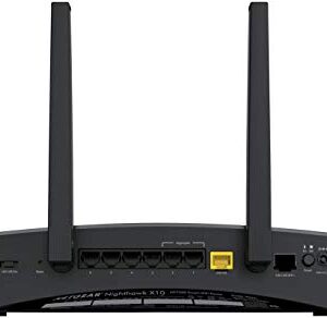 NETGEAR Nighthawk X10 AD7200 802.11ac/ad Quad-Stream WiFi Router, 1.7GHz Quad-core Processor, Plex Media Server, Compatible with Amazon Alexa (R9000) (Renewed)