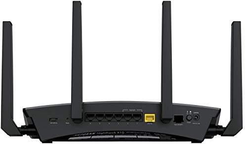 NETGEAR Nighthawk X10 AD7200 802.11ac/ad Quad-Stream WiFi Router, 1.7GHz Quad-core Processor, Plex Media Server, Compatible with Amazon Alexa (R9000) (Renewed)