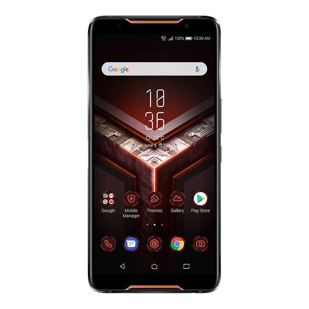 ASUS ROG Phone (ZS600KL) 6.0 inchs with 8GB RAM / 128GB Storage, (GSM ONLY, NO CDMA) Factory Unlocked International Version No-Warranty Cell Phone (Black)