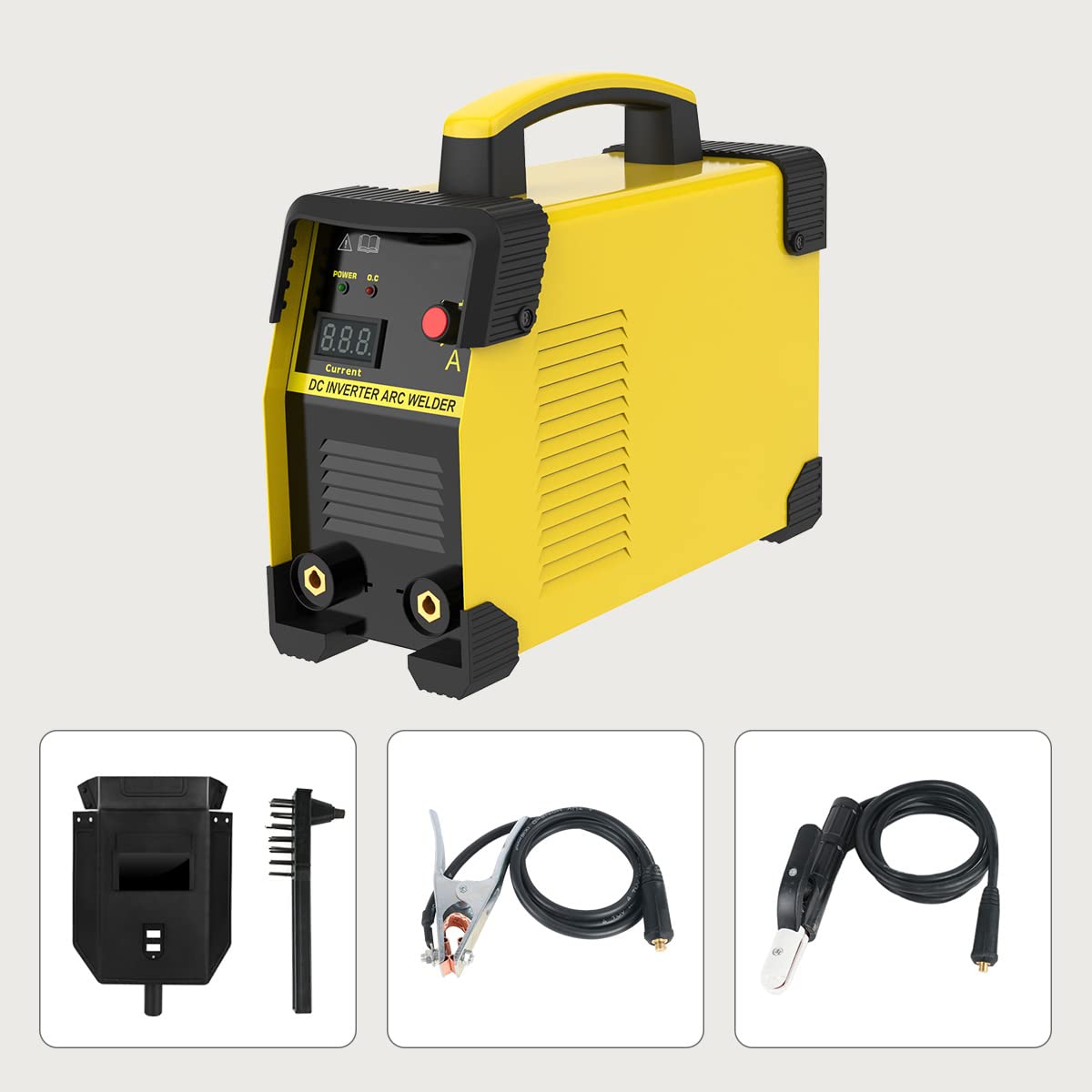 QPKING Inverter Welder M508 ARC-200 DC, 20-160Amp IGBT Welding Machine Kit, AC 110V/220V Dual Voltages Portable Electric Welder