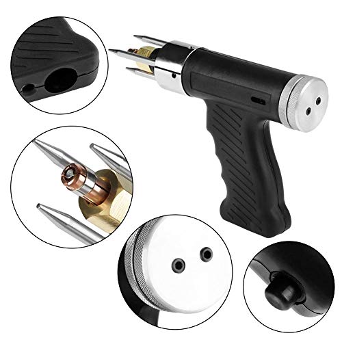 Capacitor Discharge (CD) Stud Welding Gun with 6pcs M3 to M10 Collet Welding Torch Set