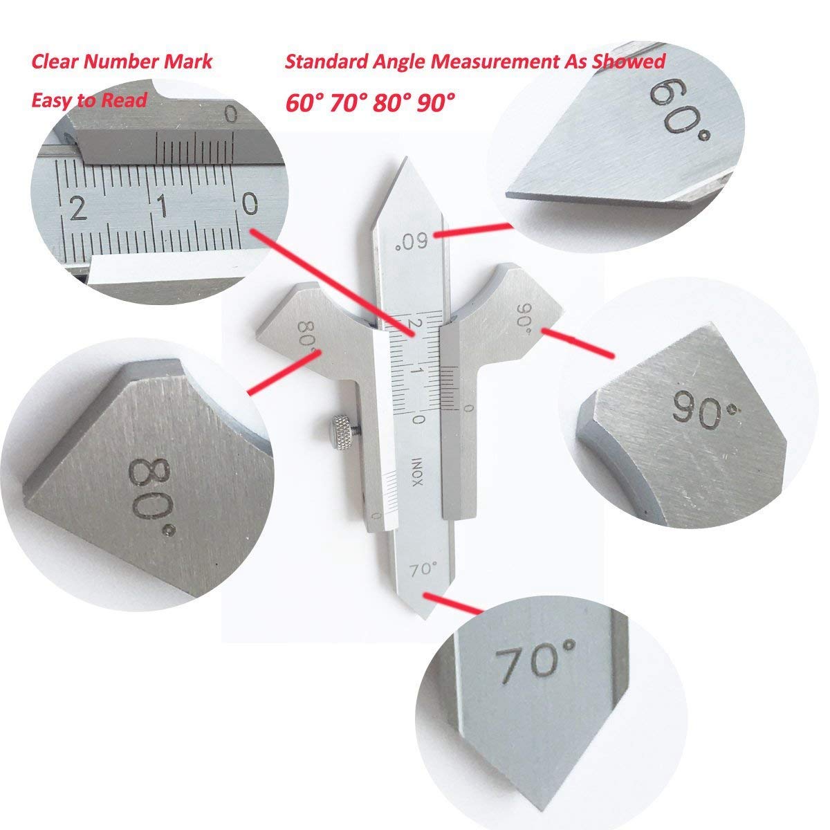 Manual Welding Gauge Standard Weld Seam Gauge Fillet Inspection Tool