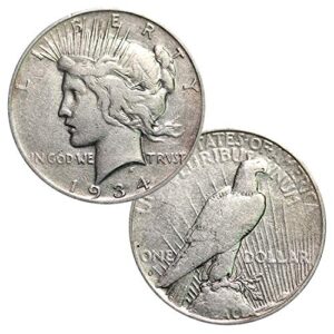 1922-1935 silver peace dollar circulated $1 circulated