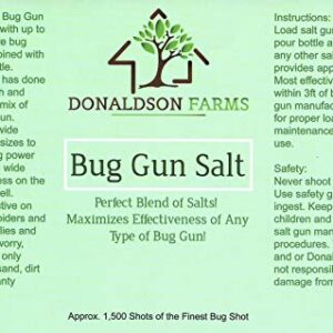 Bug Gun Salt from Donaldson Farms - 1,500 Shots of Specially Blended Salts for Most Effective Use - Original Bug Gun Salt