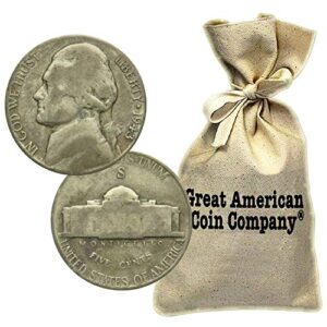 1942-1945 war nickels (40 coins) random date very good