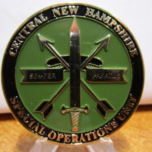 Central New Hampshire Police Special Operations Unit Punisher Challenge Coin