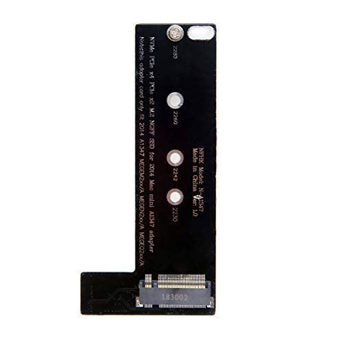 Cablecc M.2 NGFF M-Key NVME SSD Convertor Card for 2014 MacBook Mini A1347 MEGEN2 MEGEM2 MEGEQ2