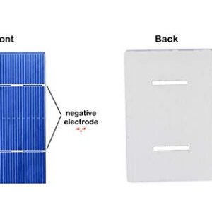 Fraflor 100pcs Solar Cell Battery Silicon Power Module for DIY Poly Mini Solar Panel China 0.5V 1.46A 78mm x 52mm