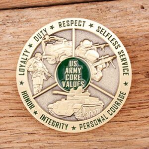 Army Core Values Challenge Coin - United States Army Challenge Coin - Amazing US Army Military Coin - Designed by Military Veterans!