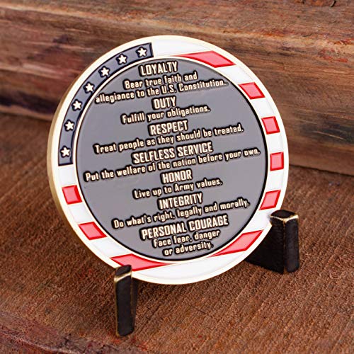 Army Core Values Challenge Coin - United States Army Challenge Coin - Amazing US Army Military Coin - Designed by Military Veterans!