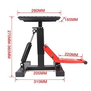 Motorcycle Jack Dirt Bike Stand Lift - Adjustable Hydraulic Lift Save Effort Hoist Table Height Lifting Stand