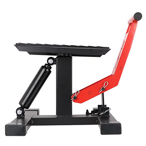 Motorcycle Jack Dirt Bike Stand Lift - Adjustable Hydraulic Lift Save Effort Hoist Table Height Lifting Stand