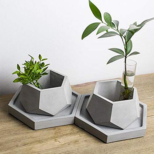 Nicole Silicone Planter Mold Large Concrete for Succulent Plants Handmade Geometry Craft Garden Bonsai Decorating Tools