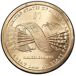 2010 d pos. b satin finish sacagawea native american great law of peace dollar choice uncirculated us mint