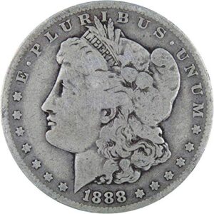 1888 o morgan dollar vg very good 90% silver $1 us coin collectible