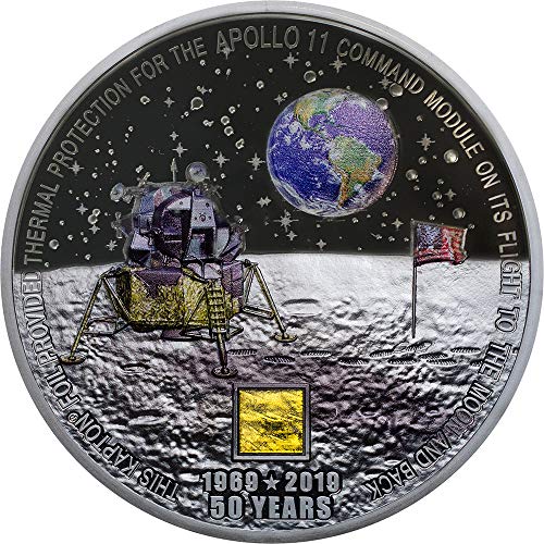 2019 DE Modern Commemorative PowerCoin Moon Landing Apollo 11 50th Anniversary 3 Oz Silver Coin 20$ Cook Islands 2019 Proof