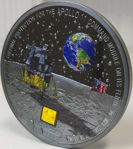 2019 DE Modern Commemorative PowerCoin Moon Landing Apollo 11 50th Anniversary 3 Oz Silver Coin 20$ Cook Islands 2019 Proof