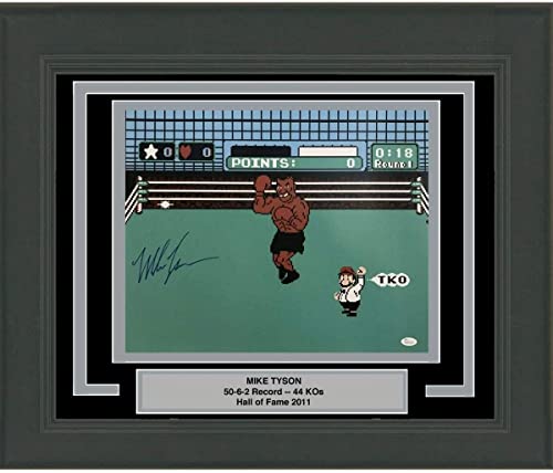 Framed Autographed/Signed Mike Tyson Punchout Nintendo Video Game Boxing 16x20 Photo JSA COA