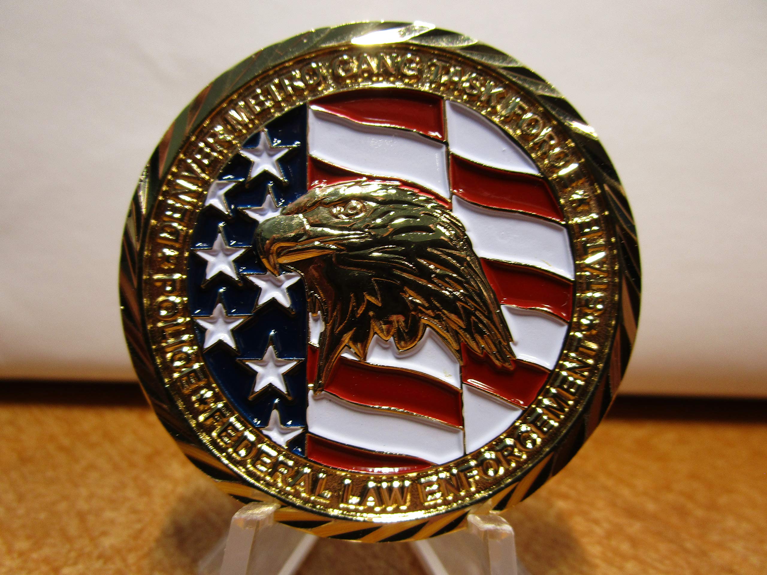 Denver Metro Gang Task Force Police and Federal Law Enforcement Challenge Coin