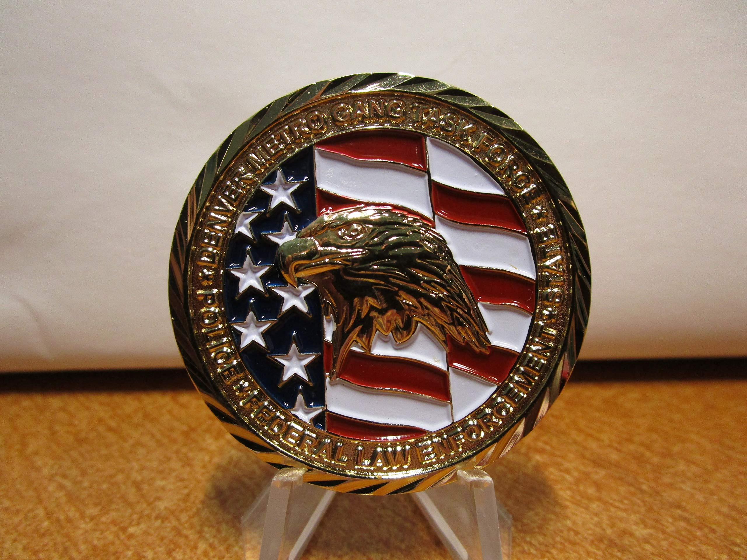 Denver Metro Gang Task Force Police and Federal Law Enforcement Challenge Coin