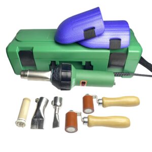 110v 1600w plastic hot air welding gun heat plastic welder torch plastic welding gun hot air gun kit with nozzles and roller