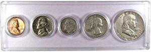 1940 year set 5 coins in ag about good or better condition collectible gift set